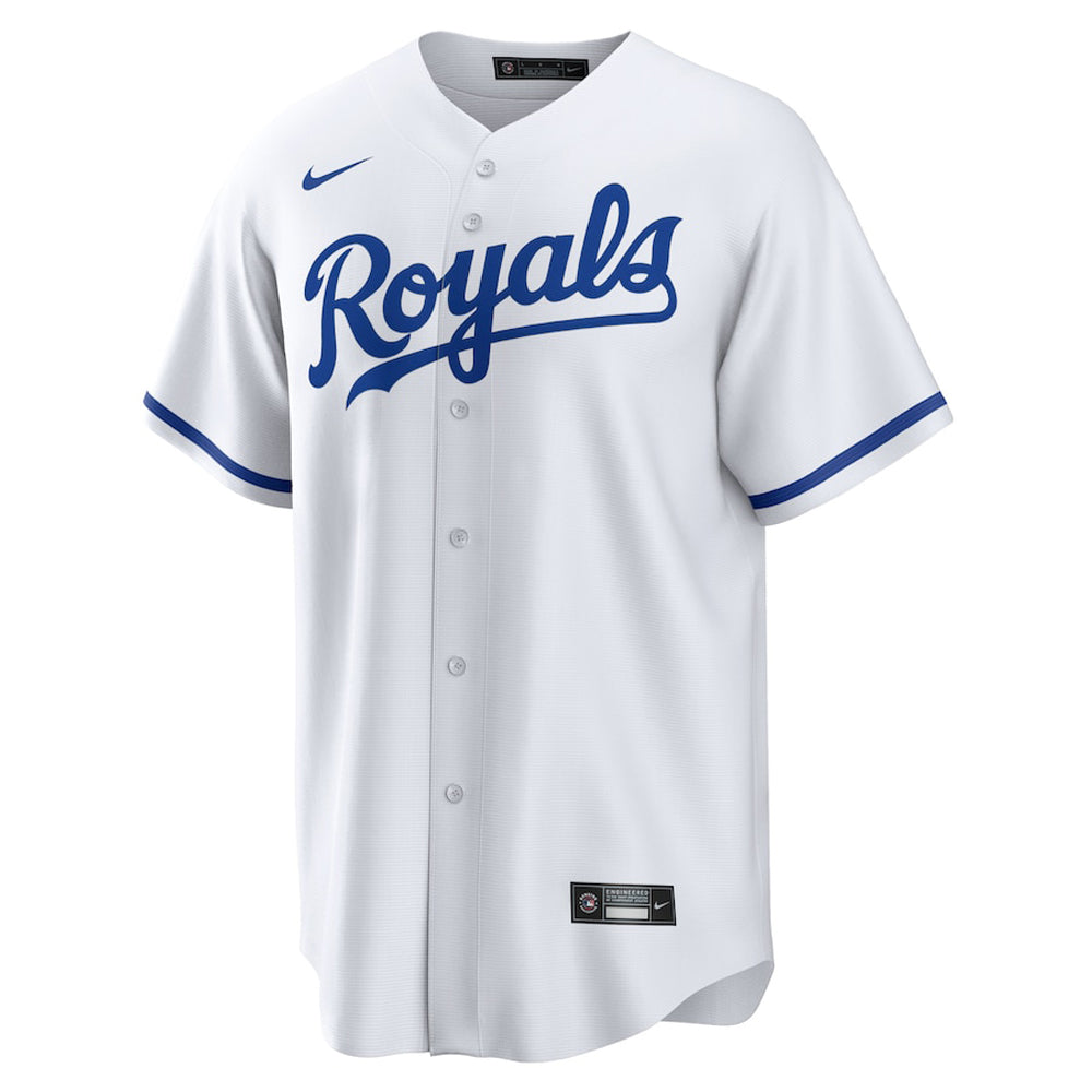 Men's Kansas City Royals Bobby Witt Cool Base Replica Home Jersey - White
