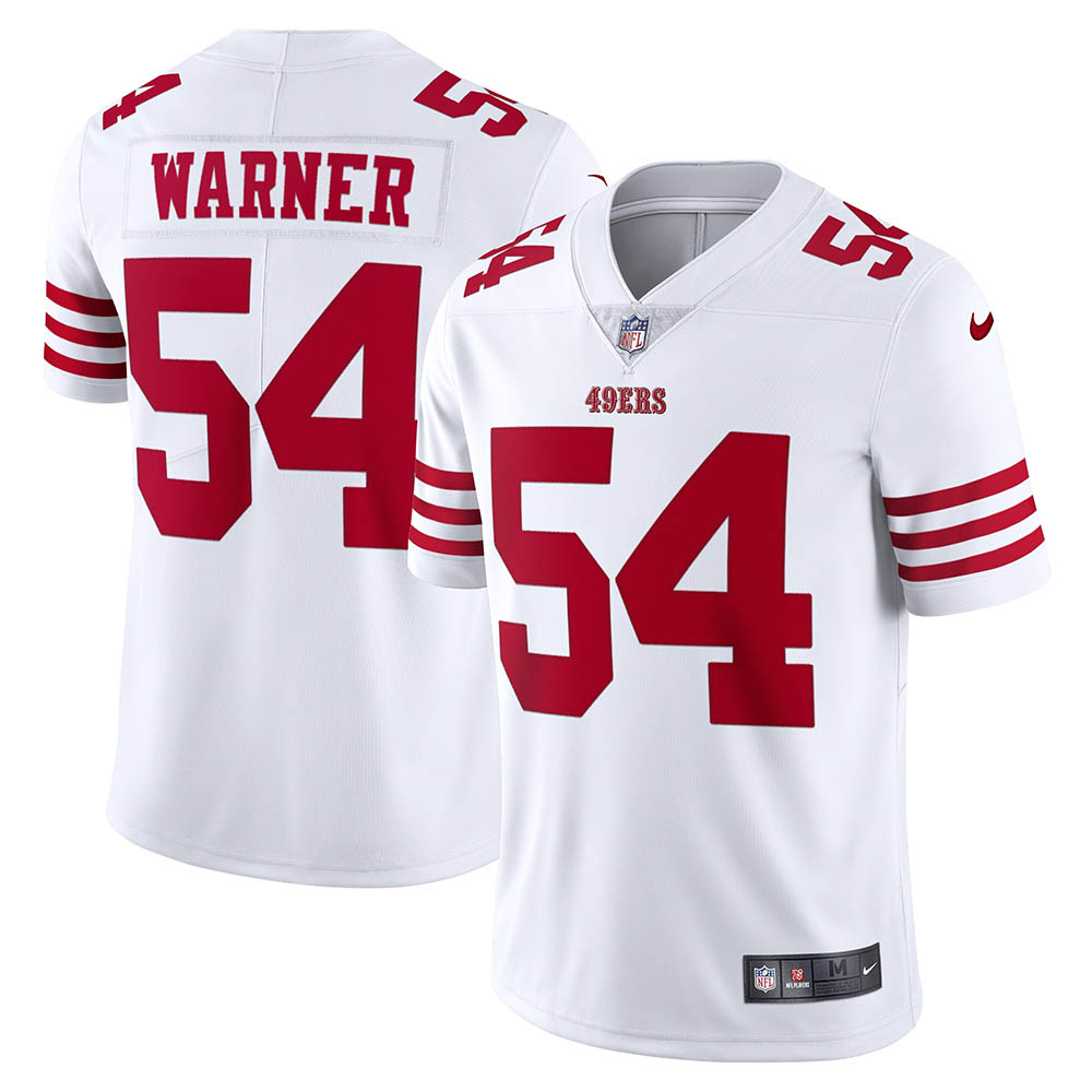 Men's San Francisco 49ers Fred Warner Vapor Limited Jersey White
